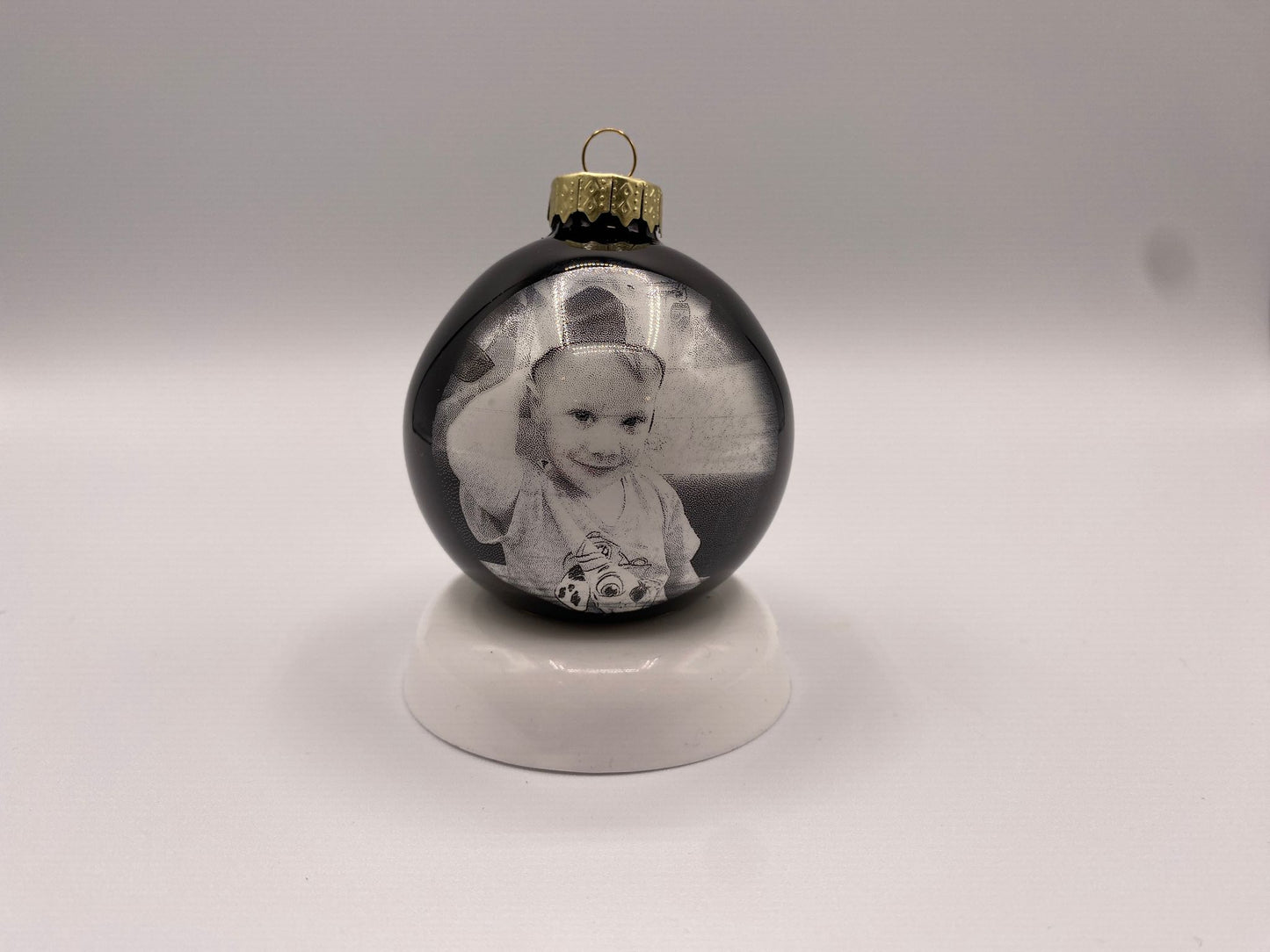 Christbaumkugel 6cm - personalisiert mit Text/Grafik/Logo/Foto