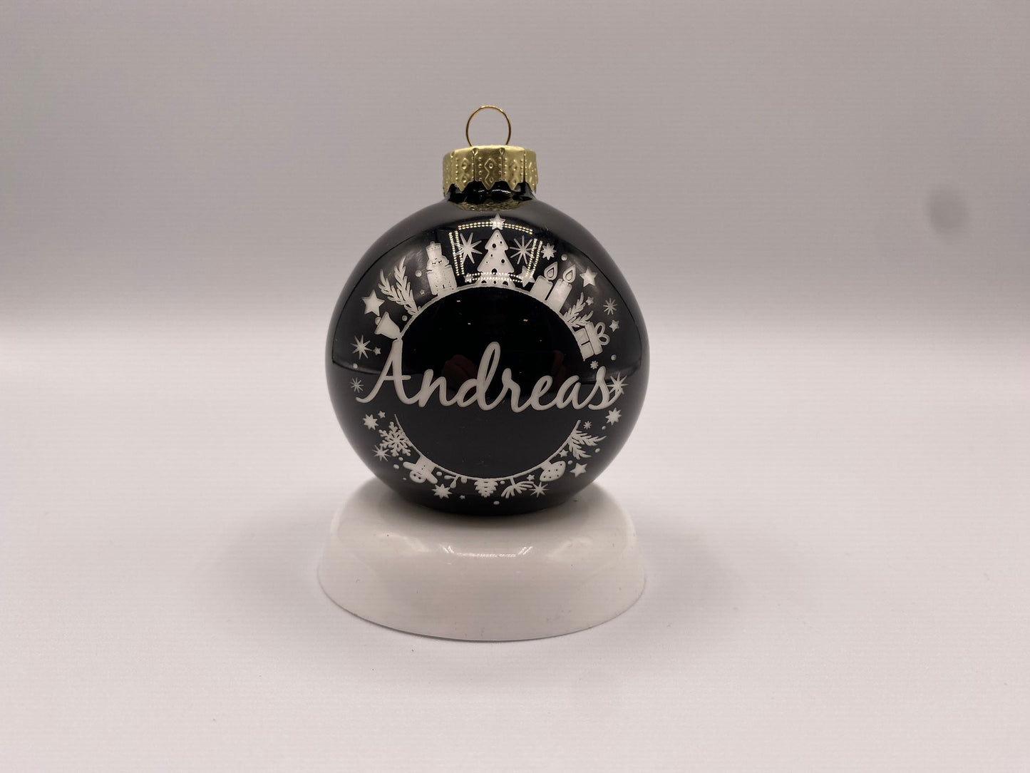Christbaumkugel 6cm - personalisiert mit Text/Grafik/Logo/Foto