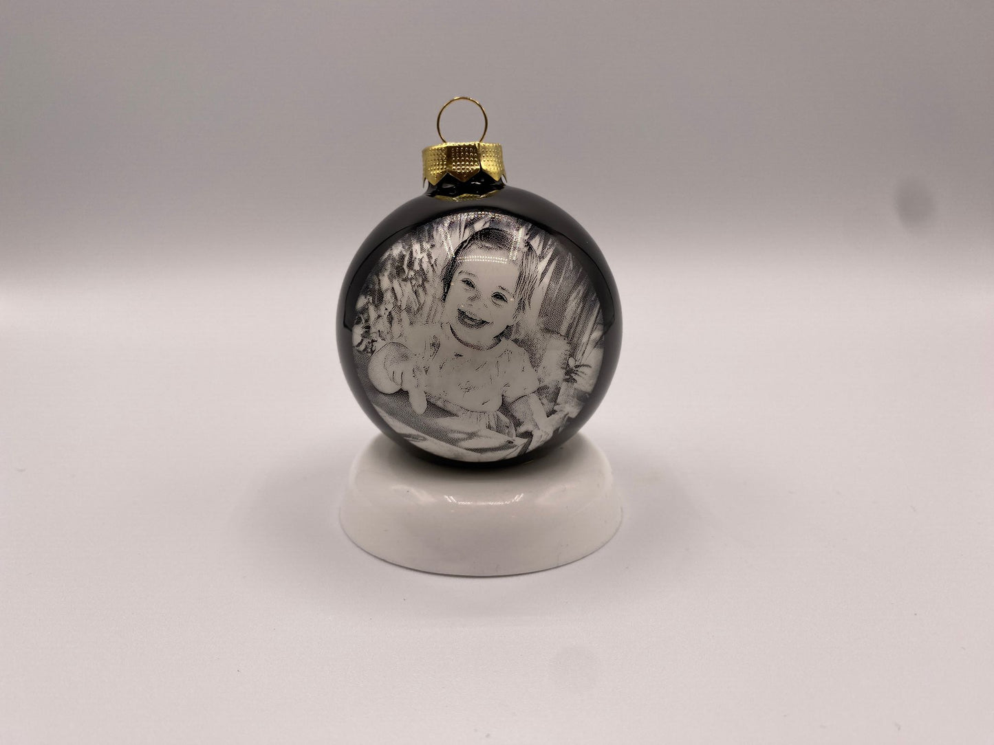 Christbaumkugel 6cm - personalisiert mit Text/Grafik/Logo/Foto