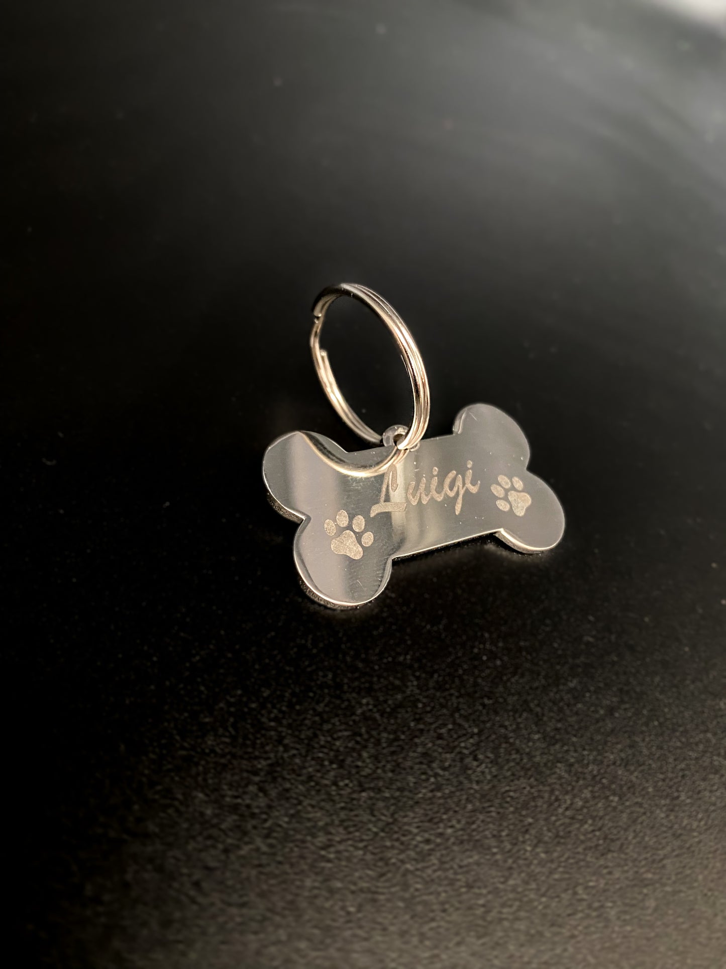 Hundemarke (Anhänger) Edelstahl 4,5x2,5cm - personalisiert